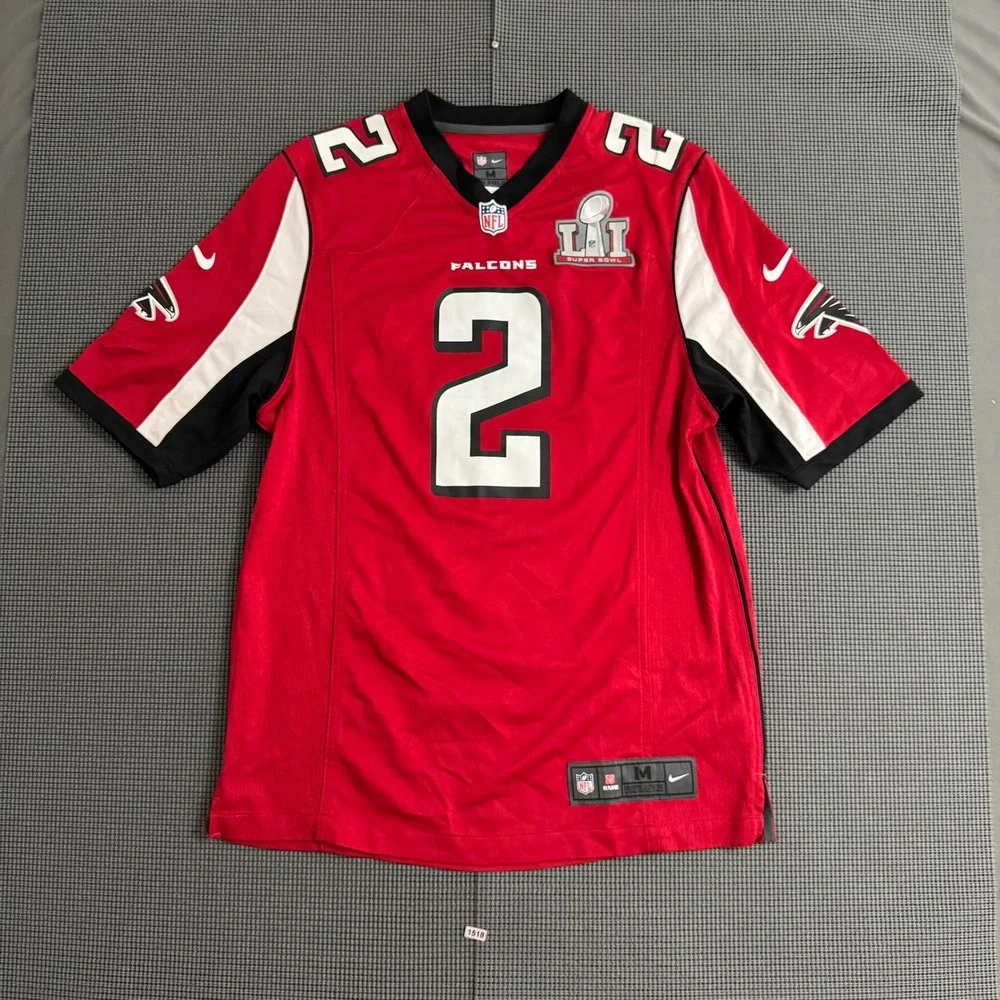 Nike NFL Atlanta Falcons Matt Ryan Super Bowl LI Jersey Red Mens Medium